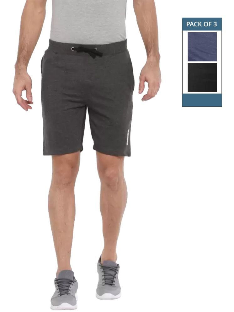     			Force NXT Multi Cotton Men's Shorts ( Pack of 3 )