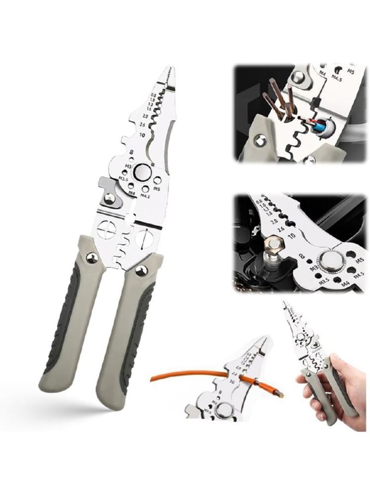     			Multifunction Wire Plier Tool Upgrade Multi-Functional Wire Splitting Pliers Stainless Steel Electrical Stripping Tool