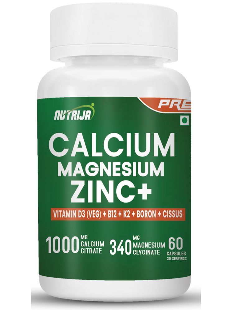     			NUTRIJA Calcium Magnesium Zinc - 120 no.s Capsule