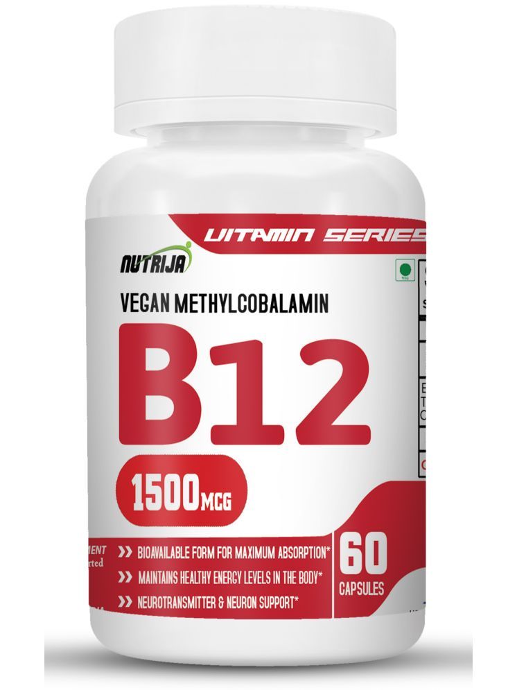     			NUTRIJA Vitamin B12 1500Mcg - 60 no.s Capsule