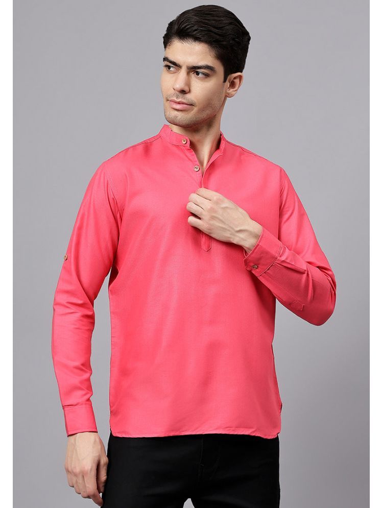     			Vida Loca Pink Cotton Blend Men's Regular Kurta ( Pack of 1 )