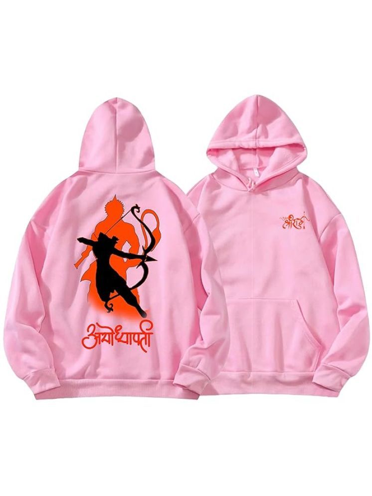     			ATIGIANO APPAREL Fleece Hooded Men's Sweatshirt - Peach ( Pack of 1 )