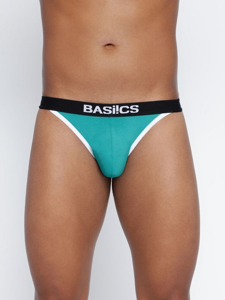     			BASIICS By La Intimo Cotton Blend Men's Briefs ( Teal )