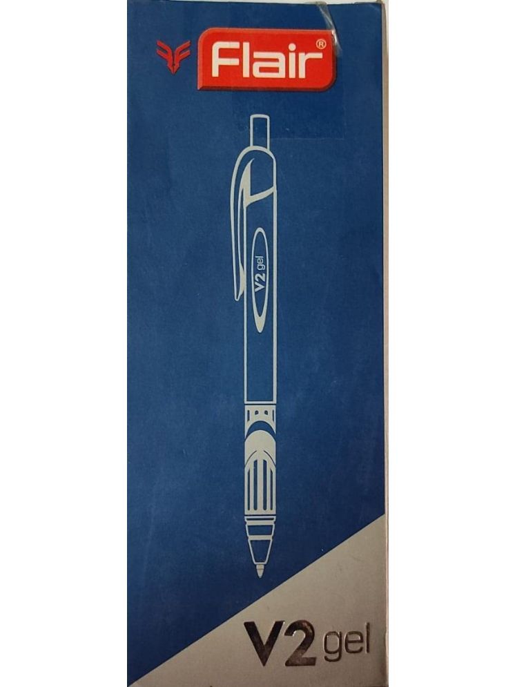     			FLAIR V2 Retractable 0.7mm Gel Pen Blue Box Pack 20