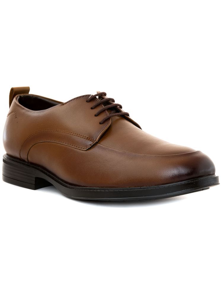     			KHADIM Brown Men's Derby Formal Shoes