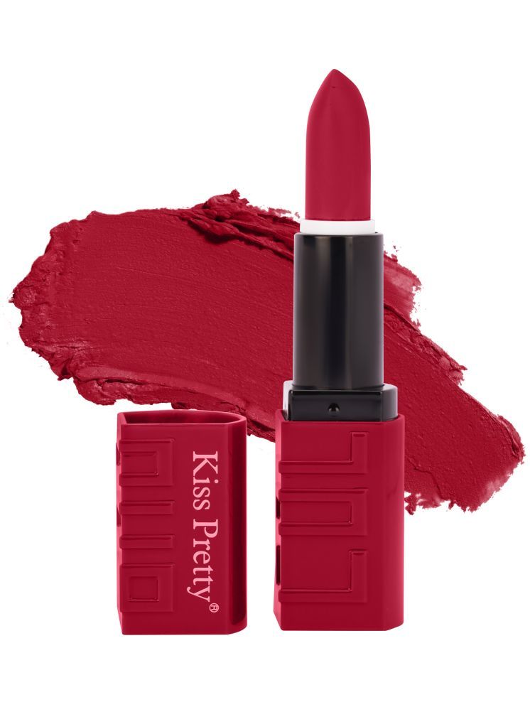     			Kiss Pretty Long Lasting Non Transfer Matte Lipstick (Fuchsia, 3.5g)