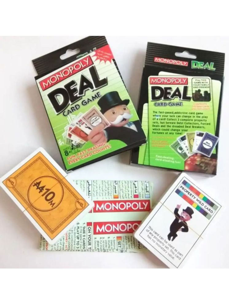     			Mannat Monopoly Deal Card Game,Fun Cards Game for Families and Kids (Pack of 1,Multicolor)