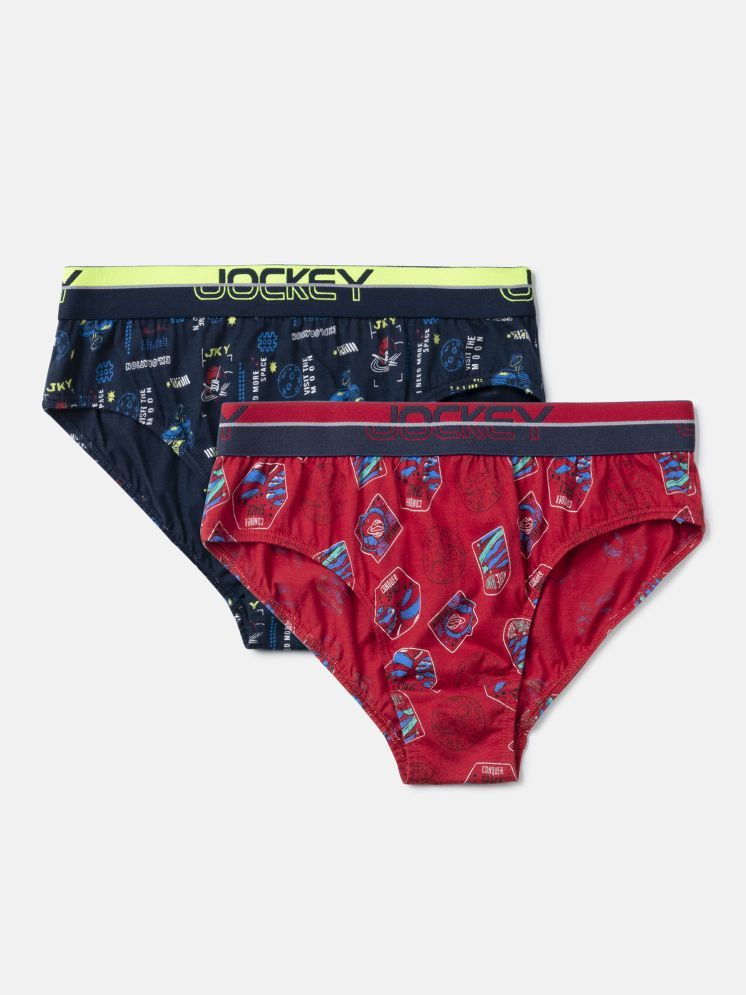     			Pack of 2 Jockey Cotton Boys Briefs ( Multicolor ) PB04