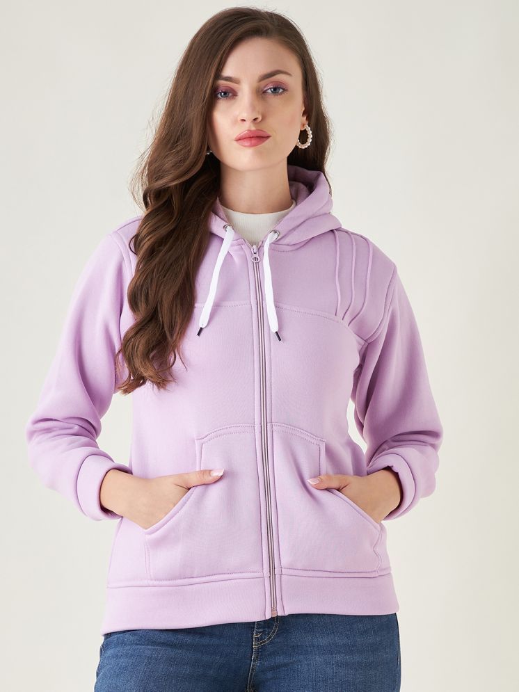     			Pivl - Fleece Purple Hooded Jackets