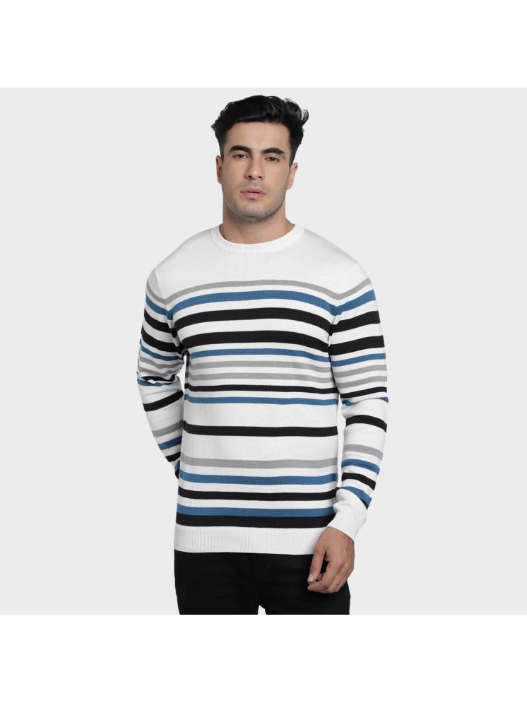     			Red Tape Acrylic Round Neck Men's Full Sleeves Pullover Sweater - Off-White ( Pack of 1 )