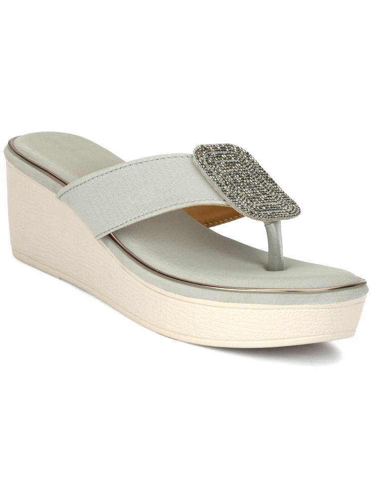     			Rimezs Gray Women's Slip On Heels