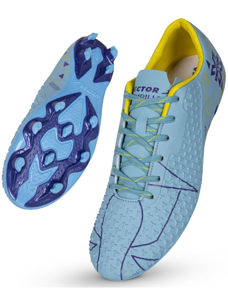     			Vector X THRILLER Purple-Sky Blue Football Shoes