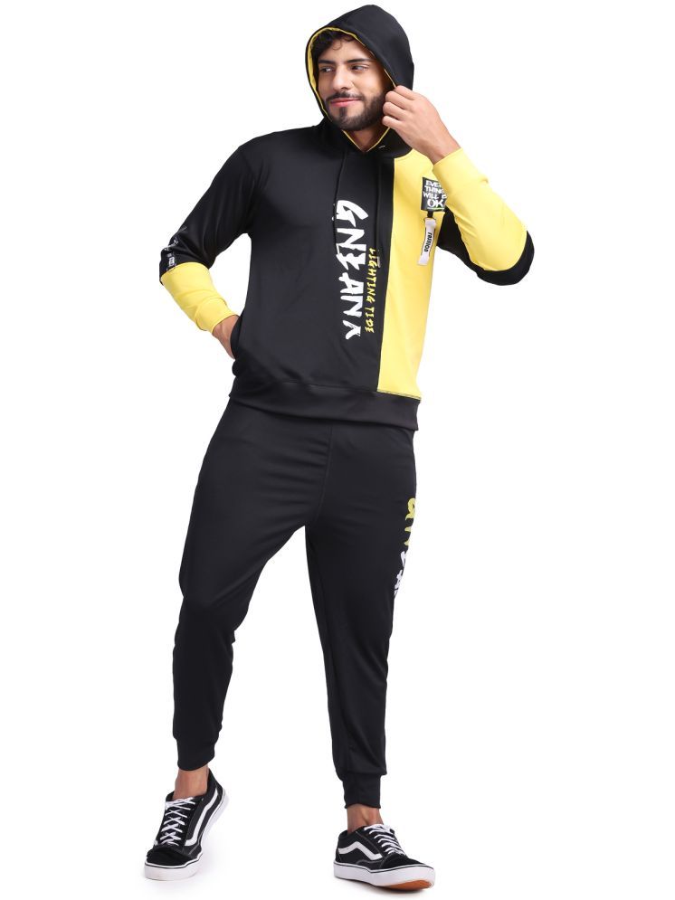     			yellow tree Multicolor Polyester Relaxed Fit Men's Tracksuit ( Pack of 1 )