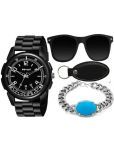 howdy Black PU Analog Men's Watch