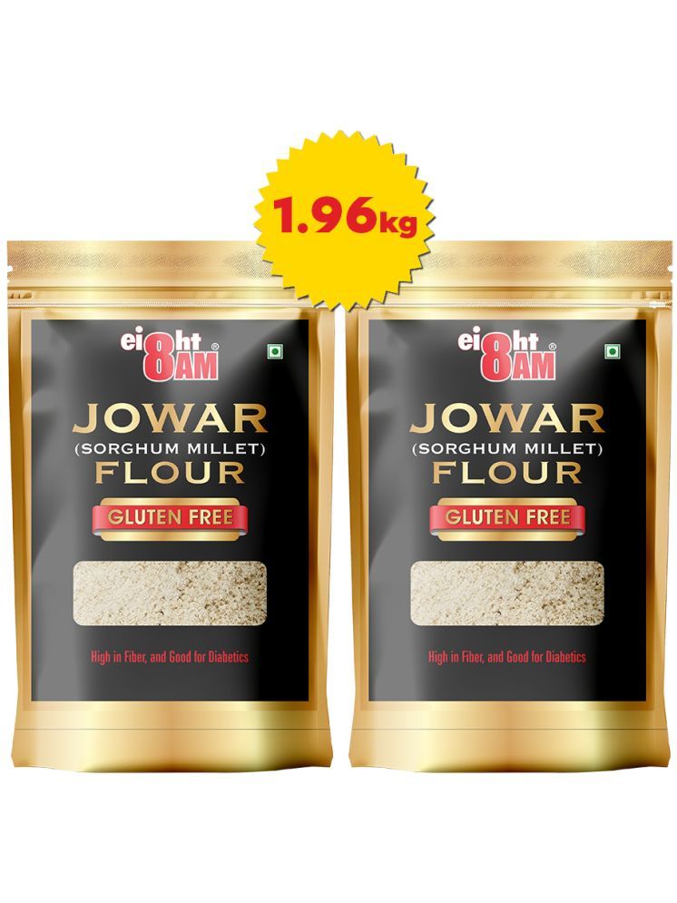     			8AM Gluten Free Jowar Flour 980 gm Pack of 2