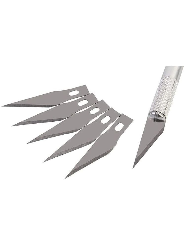     			FREEDY Detail Pen Knife with 5 Interchangeable Sharp Blades for Carving/Mat Cutting &Paper Cutting