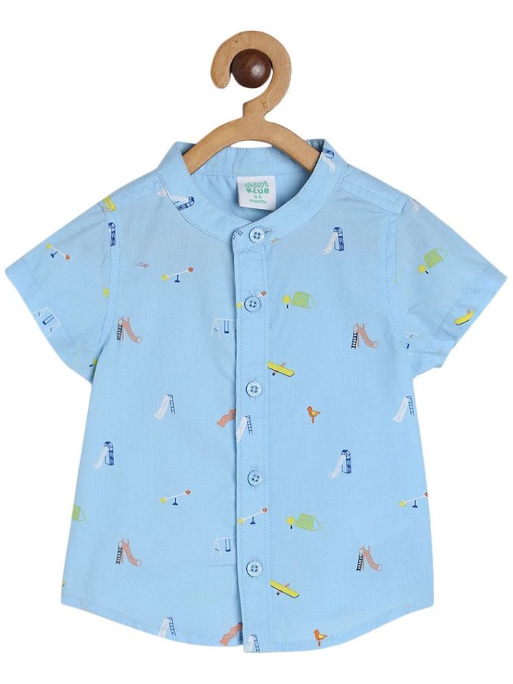     			MINI KLUB Blue Baby Boy Shirt ( Pack of 1 )