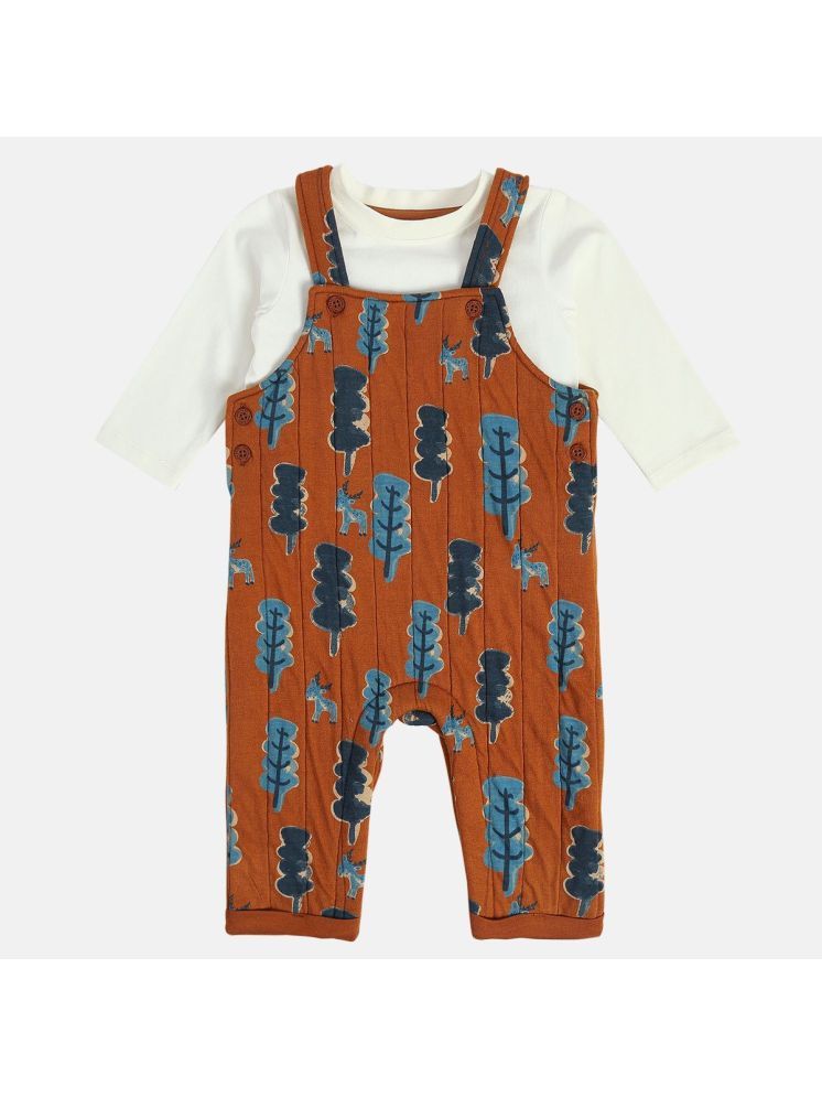     			MINI KLUB Pack of 2 Baby Boys Cotton Dungaree Sets ( Multi )