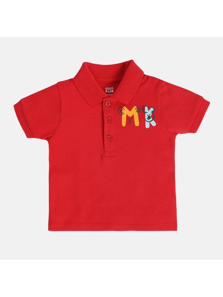     			MINI KLUB Pack of 1 Baby Boys Cotton Polo T-Shirt ( Red )