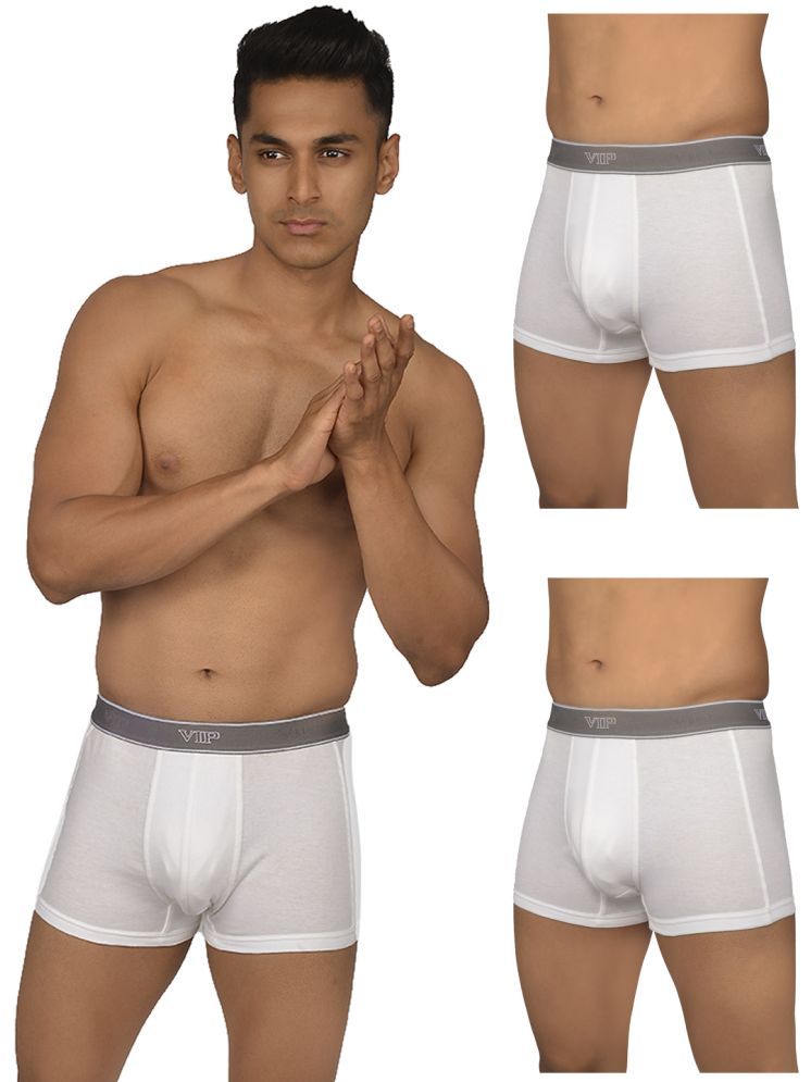     			VIP Pack of 3 Cotton Men's Trunks ( White ) Regal 1301W