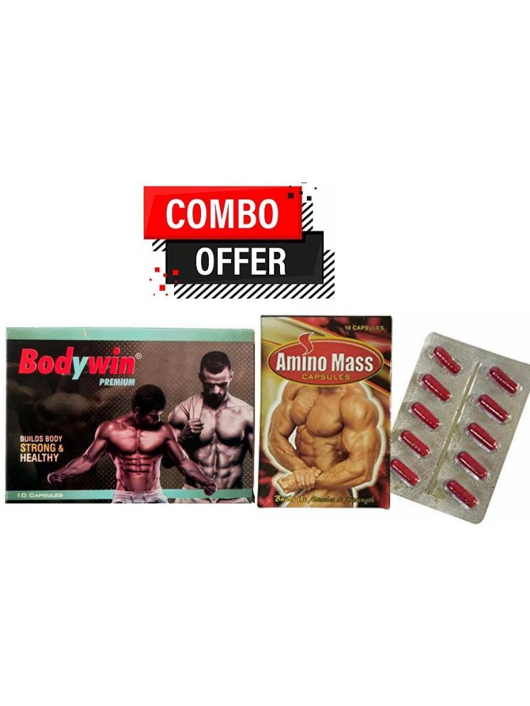     			Dr. Chopra G&G Amino Mass Capsule 20 no.s & Wintrust BodyWin CApsule 20no.s 10 no.s Unflavoured Pack of 4