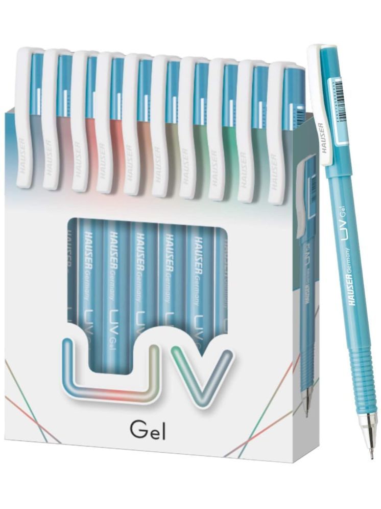     			Hauser UV Gel Pen Blue Ink, Pack of 40 Pens