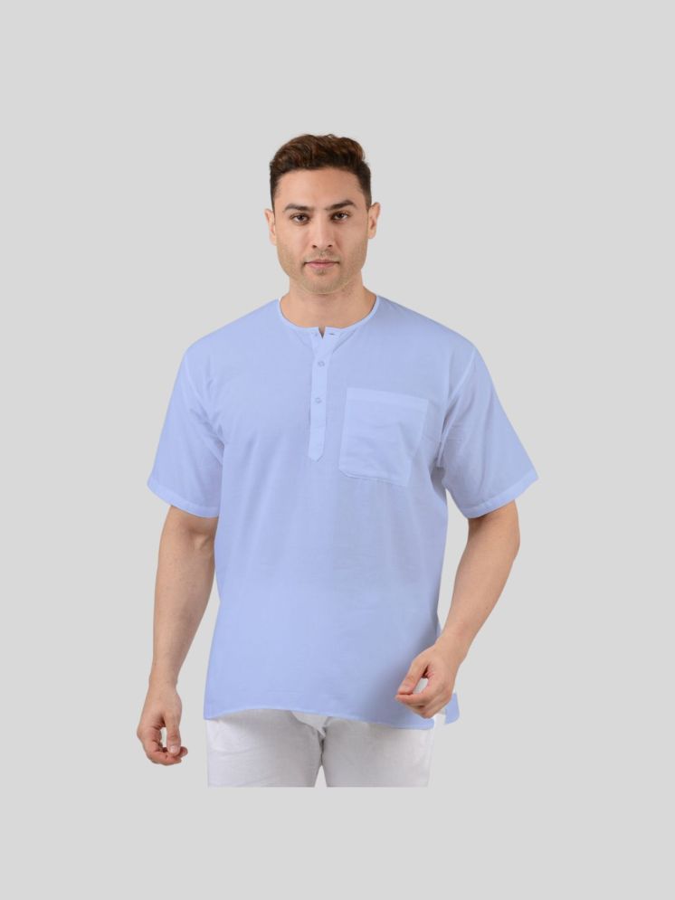     			Maharaja Blue Cotton Men's Regular Kurta ( Pack of 1 )