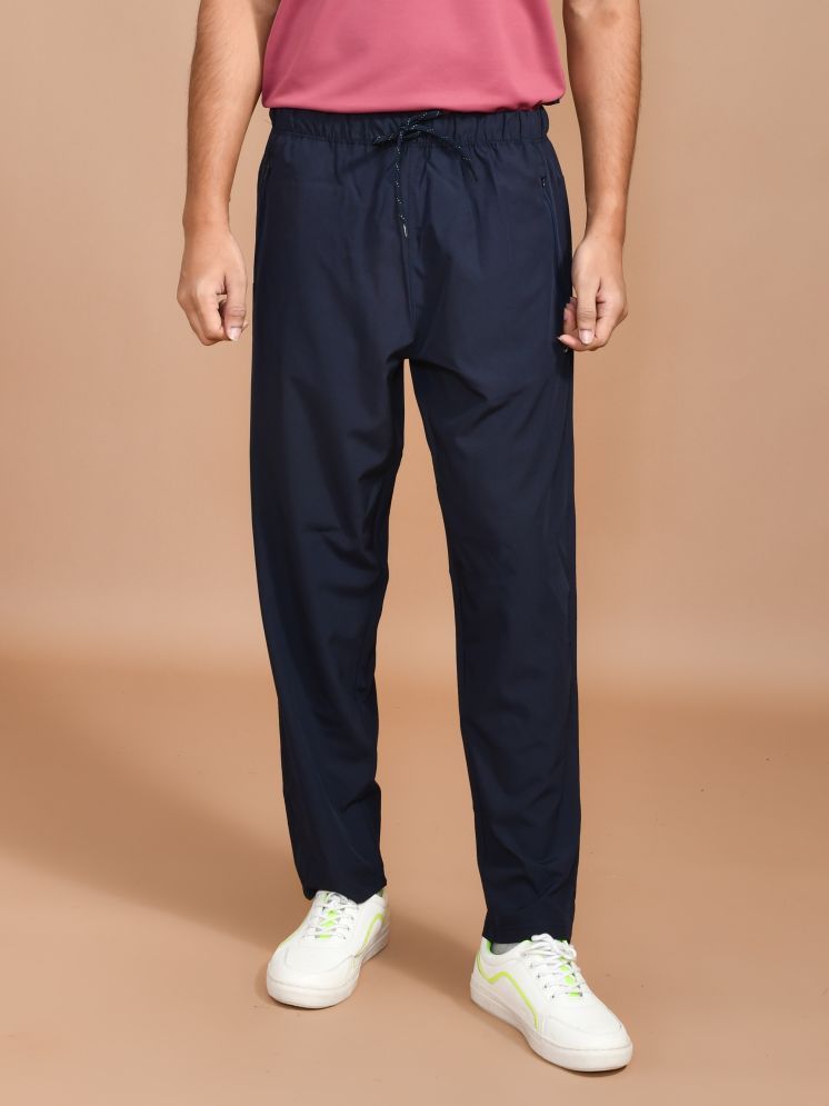     			SKYKNIT Navy Blue Polyester Men's Trackpants ( Pack of 1 )