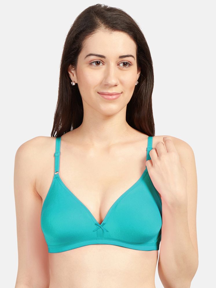     			Sonari Pack of 1 Cotton Blend Non Padded Women's Plunge Bra ( Green ) omaniagreen