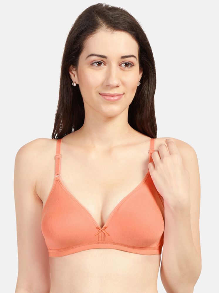     			Sonari Cotton Blend Non Padded Women's Plunge Bra ( Peach ) omaniapeach