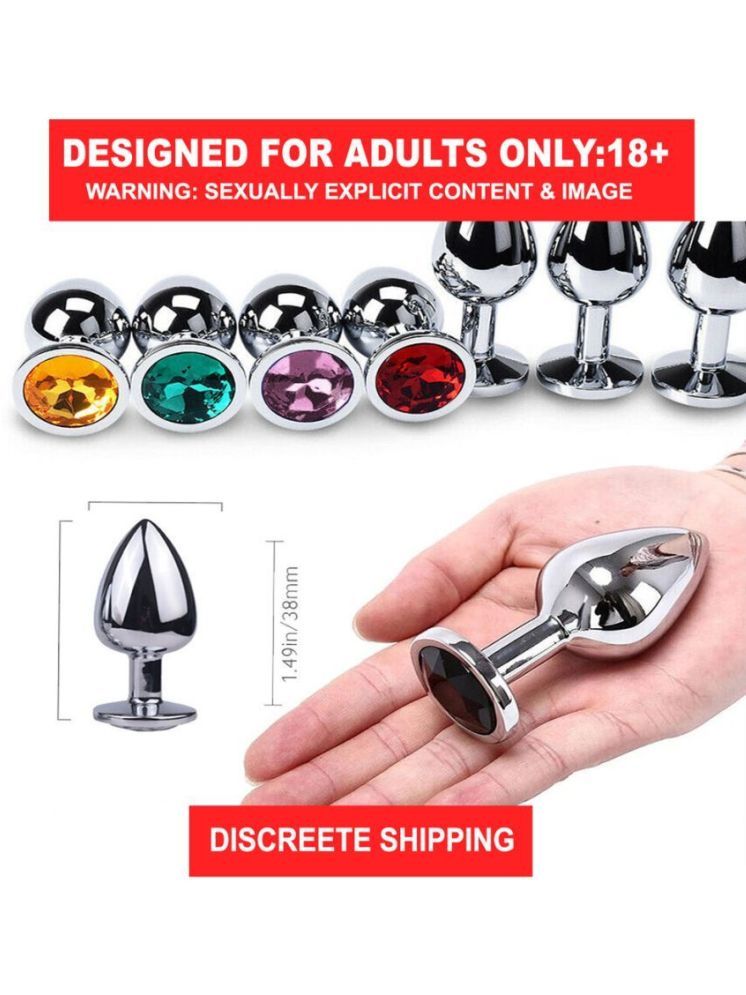     			Stainless Steel Diamond Anal Butt Plug For All Day Use And Kegel Exercise | Anal Toys For Men And Women