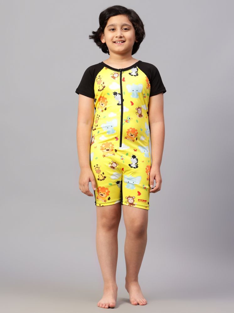     			VIVA SWIMMING OKSS-359 Half Sleeves Swimwear Suit Costume for Kids For Practicing Swimming, Diving, Cycling, Aerobics