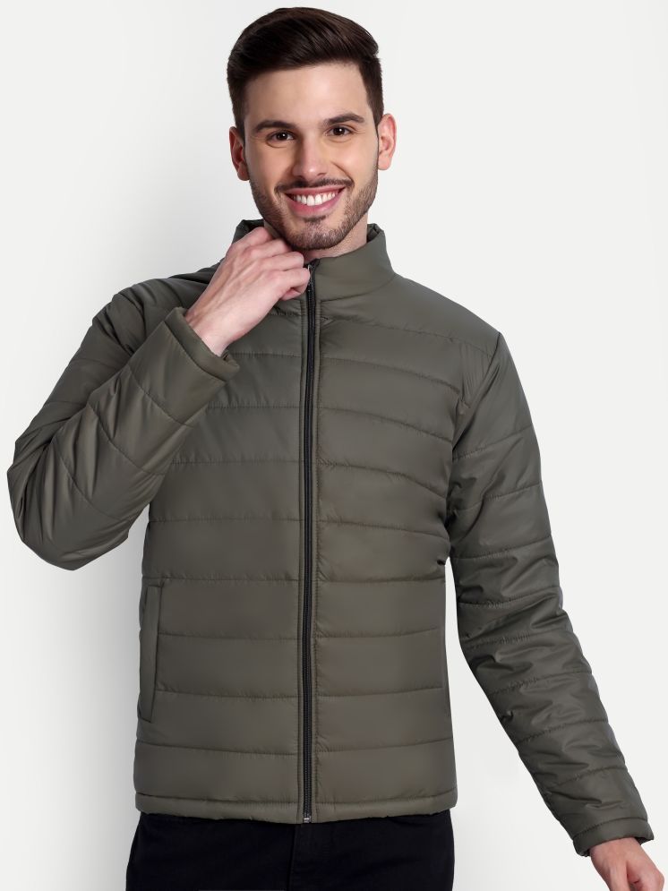     			Zeffit Polyester Men's Puffer Jacket - Olive ( Pack of 1 )