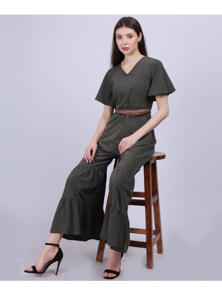     			aumbe Olive Polyester Regular Fit Women's Jumpsuit ( Pack of 1 )