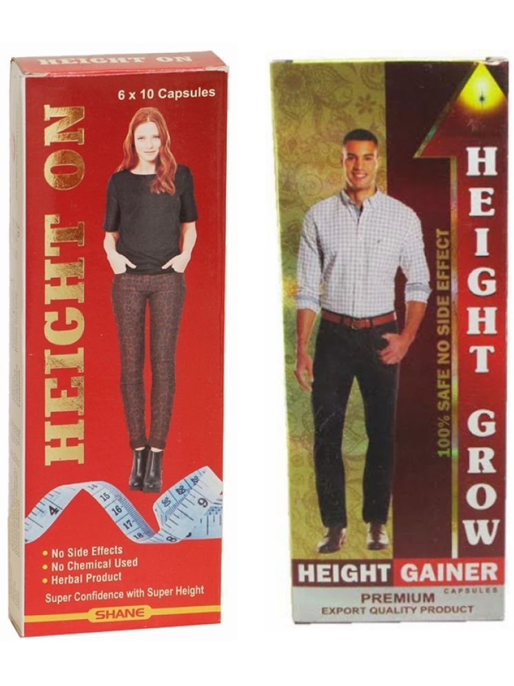     			Dr Chopra Height Grow Capsules 60 no.s & Shane Height On Capsules 60 no.s Pack of 2