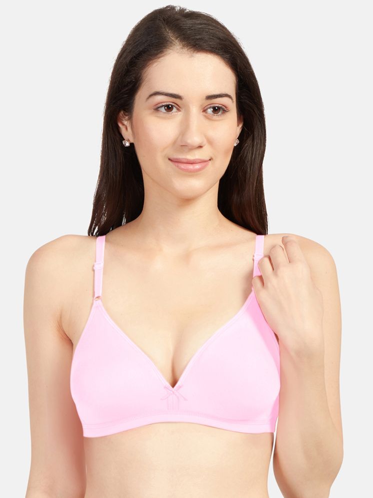     			Sonari Pack of 1 Cotton Blend Non Padded Women's Everyday Bra ( Fluorescent Pink ) omaniapink