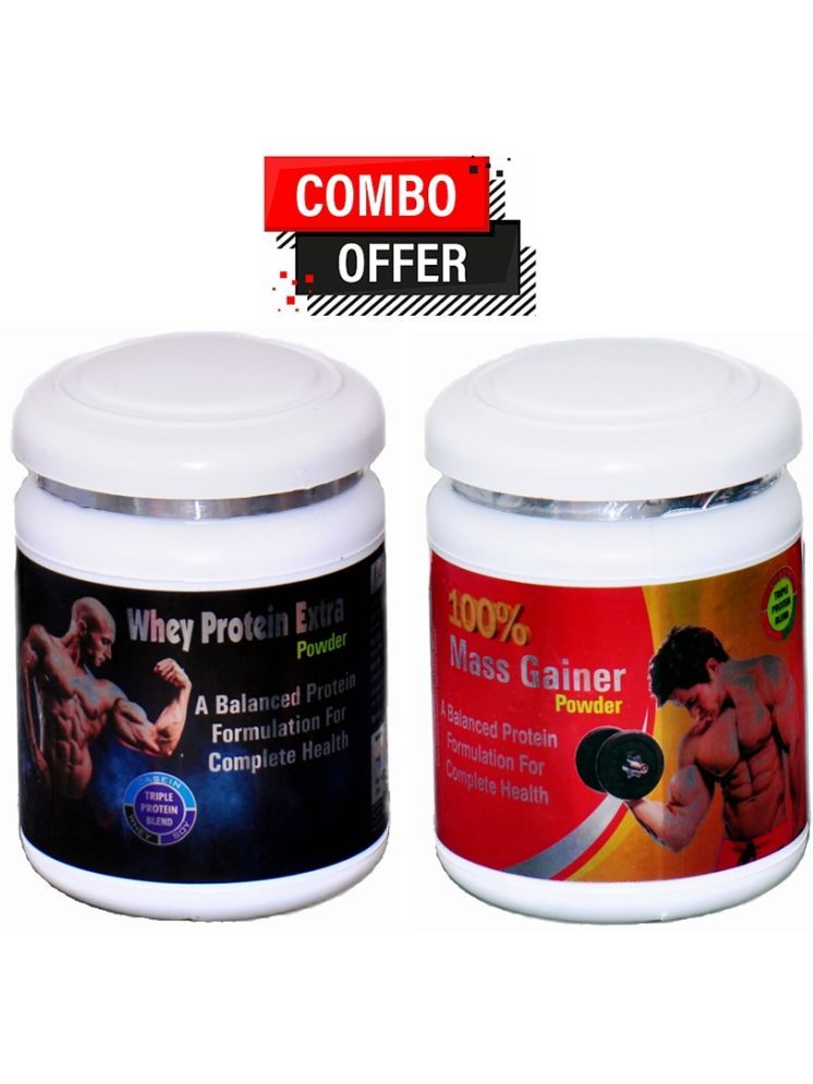     			Dr. Chopra Rikhi Whey Protein Extra Powder 300gm & 100% Mass Gainer Powder 300 gm Chocolate Single Pack