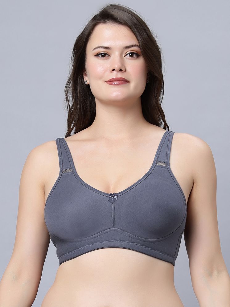     			IN CARE LINGERIE Cotton Blend Non Padded Women's Everyday Bra ( Dark Grey ) ALPLSECRET_GREY