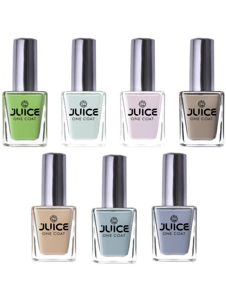     			Juice Multi Glossy Nail Polish 77 ( Pack of 7 )