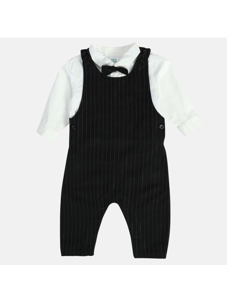     			MINI KLUB Pack of 1 Baby Boys Cotton Dungaree Sets ( Black )