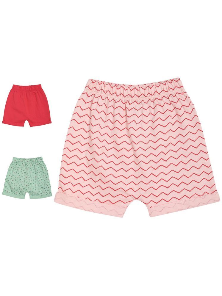     			Miniklub Baby Girls Pack Of 3 Shorts (Multi)