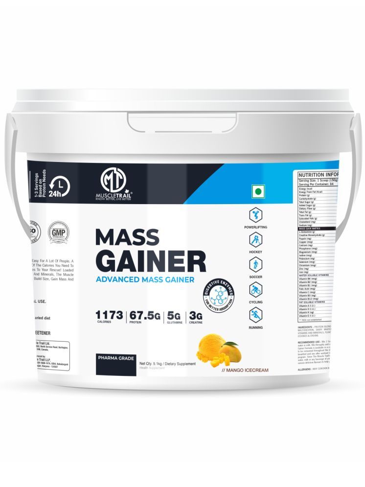     			Muscle Trail Mango Peach Mass Gainer ( Pack of 1 )