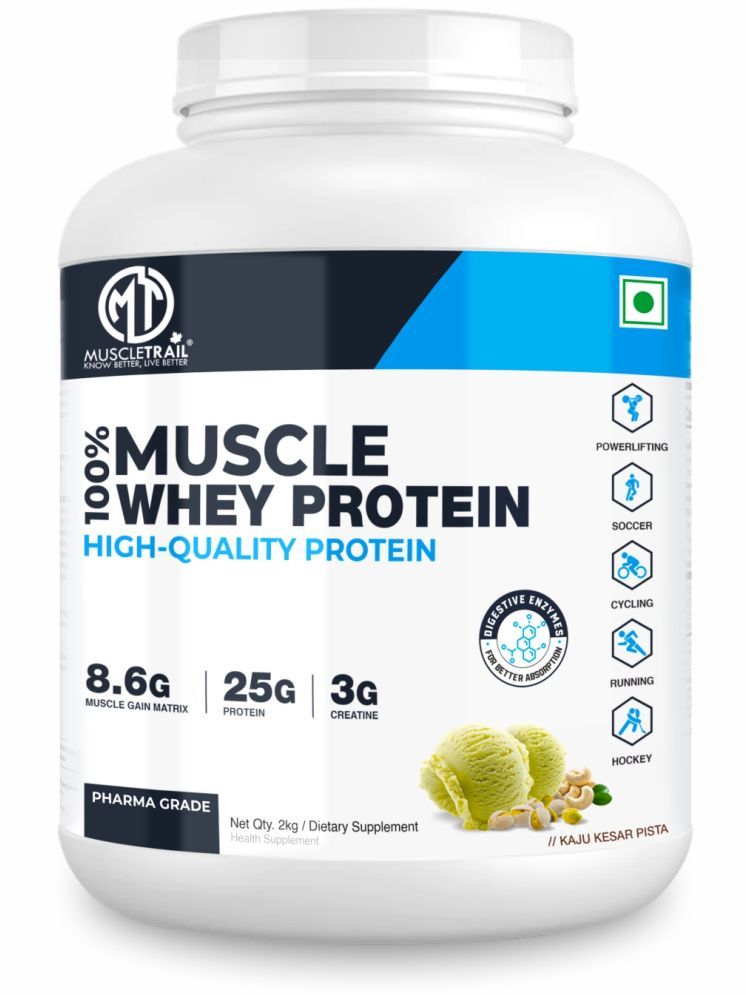     			Muscle Trail Muscle Whey Protein Whey Protein ( 2000 gm , Kesar Kaju Pista - Flavour )