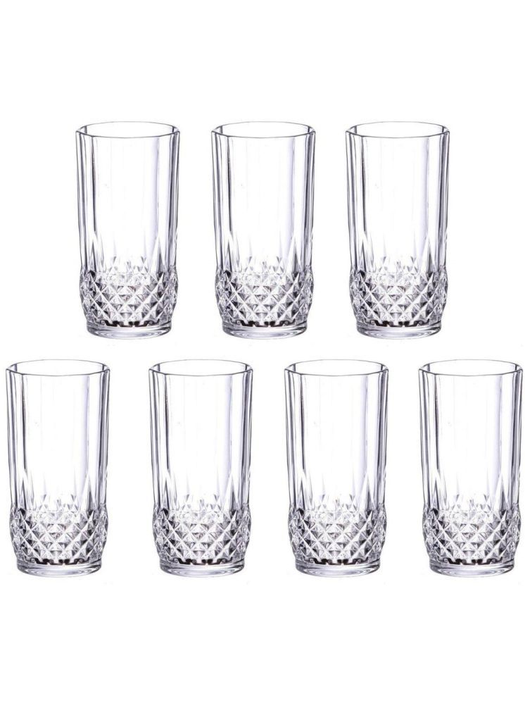     			Somil Party Glass/Beer Mug Glass Plain Water Glass 200 ml ( Pack of 7 ) Transparent