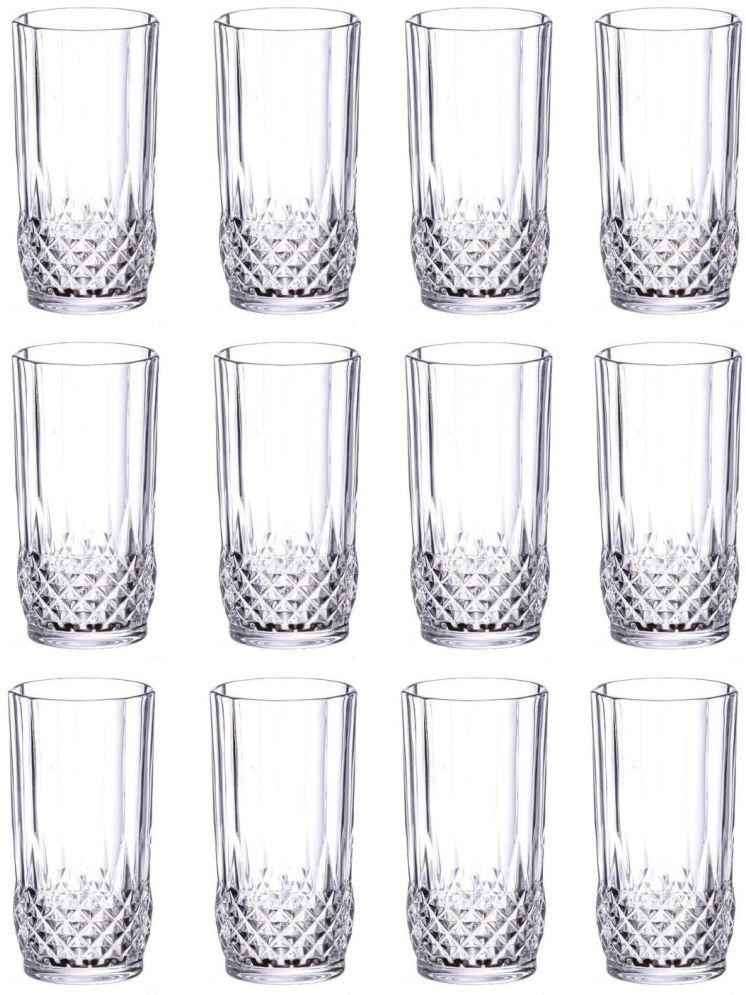     			Somil Party Glass/Beer Mug Glass Plain Water Glass 200 ml ( Pack of 12 ) Transparent