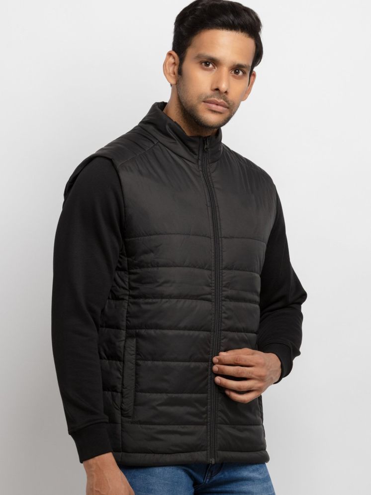     			curvy comfort Polyester Men's Puffer Jacket - Black ( Pack of 1 )