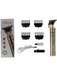 KUBRA KB-1991B Gold Cordless Beard Trimmer With 120 minutes Runtime