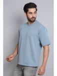 Urban Legends Pack of 1 Cotton Oversized Fit Men's T-Shirt ( Light Grey )