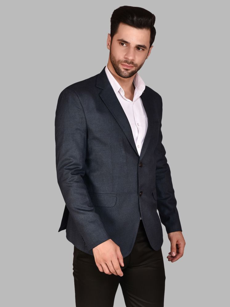     			BOWLIFESTYLE Cotton Blend Men's Blazer - Navy Blue ( Pack of 1 )