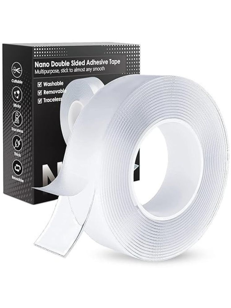     			Freedy White Double Sided Nano Tape ( Pack of 1 )